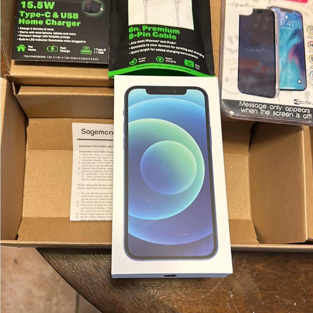iPhone 12 blue @ accessories